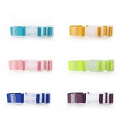 6Pcs Portable Luggage Clamp Holder Gripper Strap for Bags Suitcases (Pink+Sky Blue+Purple+Light Green+Orange+Blue)