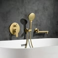 thumbnail image 2 of Rainlex One-Handle 1-Spray Setting Brushed Gold Bathtub Shower Faucet, 2 of 11