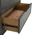 thumbnail image 2 of Furniture of America Cheri 5-Drawer Solid Wood Adult Bedroom Chest Dresser, Ash Gray, 2 of 13