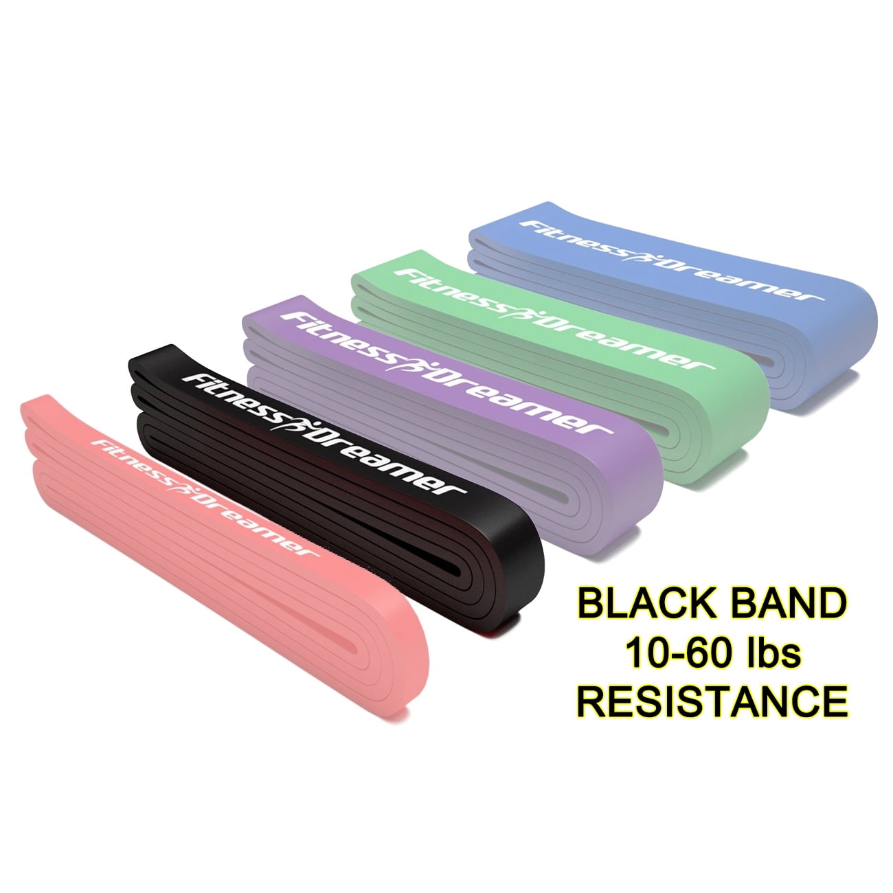 Details about   5 Colors Resistance loop bands set Strength fitness Gym Yoga workout Pull Up US 