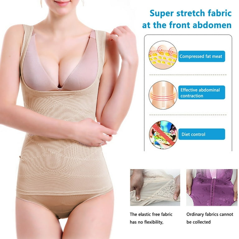Shpwfbe Womens Lingeries Corset Tops for Women Women's Breast And Abdomen  And Waist Shaper U Neck Seamless Postpartum Body Shaper Underwear Womens  Bras 