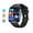 Black silicone watch, variant on Ultra-thin Smartwatch: 1.93-inch curved touch screen, call, message reminder, sports modes, camera/music control, iOS/Android compatible, gift for friends/birthdays