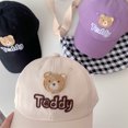 thumbnail image 4 of Paquete de 2 gorras de béisbol para niños pequeños, gorra con visera para niños y niñas, gorro bonito para bebé JAMW Sencillez, 4 of 5