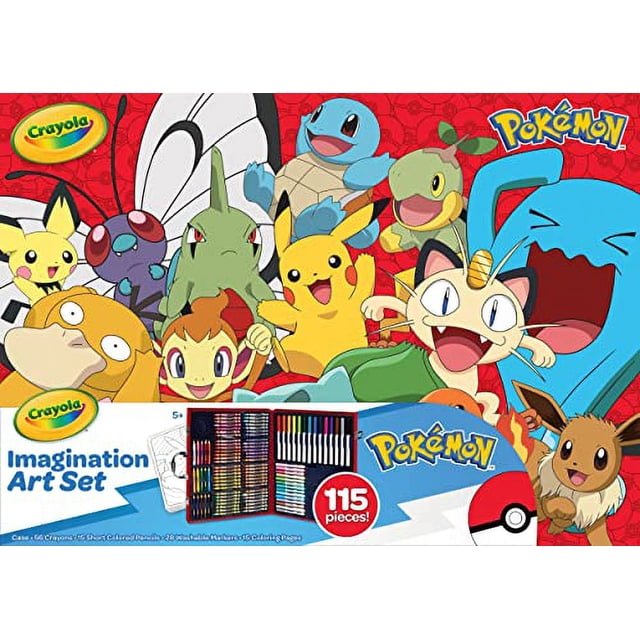 Set de Arte de Colores Crayola Pokémon 115 Piezas Juguete