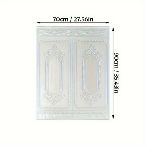 5pcs 3D Self-Adhesive Wainscoting Wall Panels | Waterproof &, Easy-to-Install for Bedroom, Living Room, Home Renovation, Interior Wall Decor, Texturizing Style, XPE Material, 0.5mm Thick