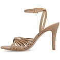 thumbnail image 3 of Journee Womens Vanita Multi Strap Stiletto Open Toe Dress Sandals, Widths Available, 3 of 9