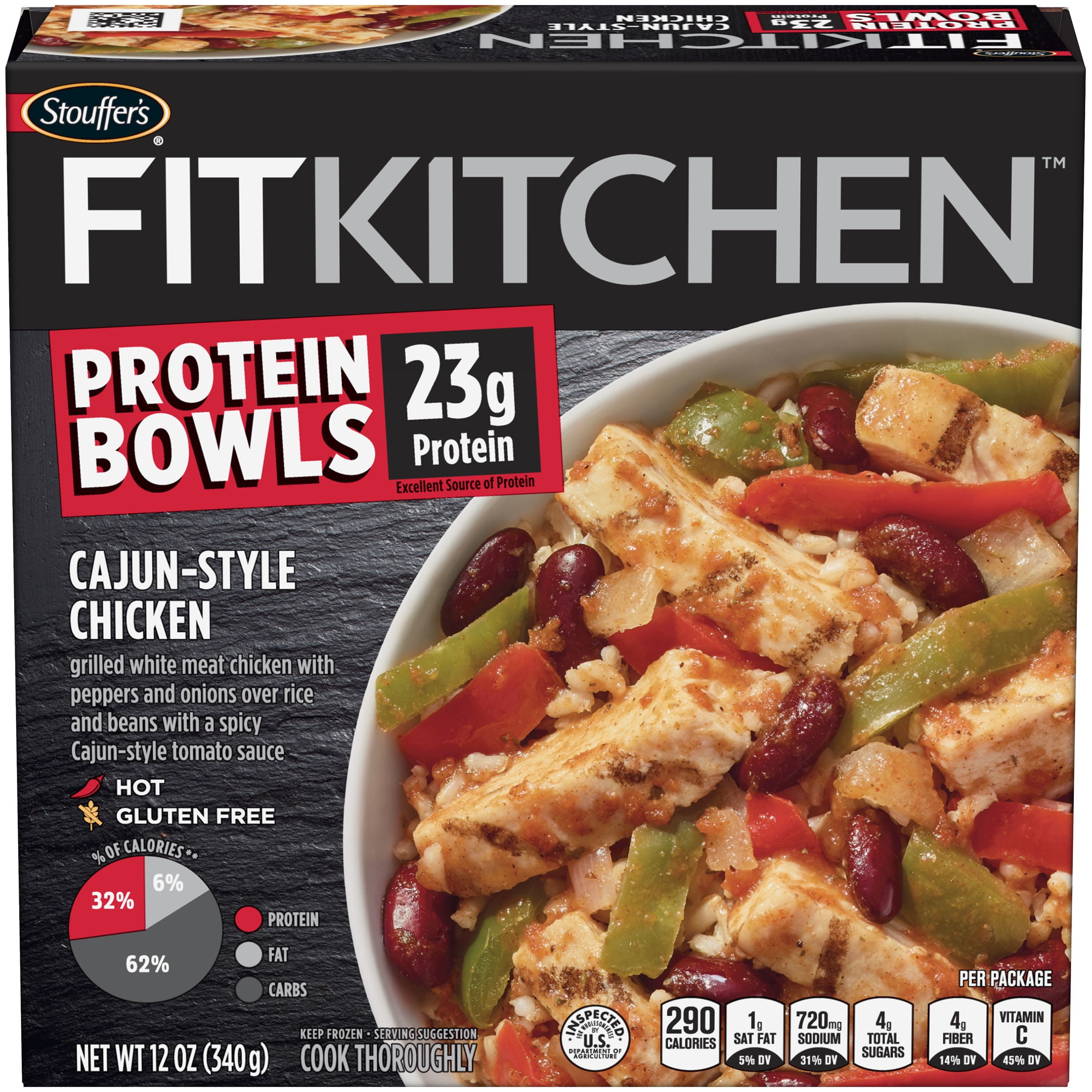 STOUFFER'S FIT KITCHEN PROTEIN BOWLS Cajun-Style Chicken ...