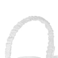 thumbnail image 4 of 7 * 7 inches Ivory White Satin Flower Bowknot Ring Bearer Pillow and Wedding Flower Girl Basket Set, 4 of 6
