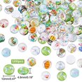 thumbnail image 5 of 100pcs Easter Rabbit Eggs Glass Cabochons 50 Styles 12mm Half Round Dome Cabochons Mosaic Tile for Photo Cameo Pendant Jewelry Making Handcrafts Scrapbooking, 5 of 7