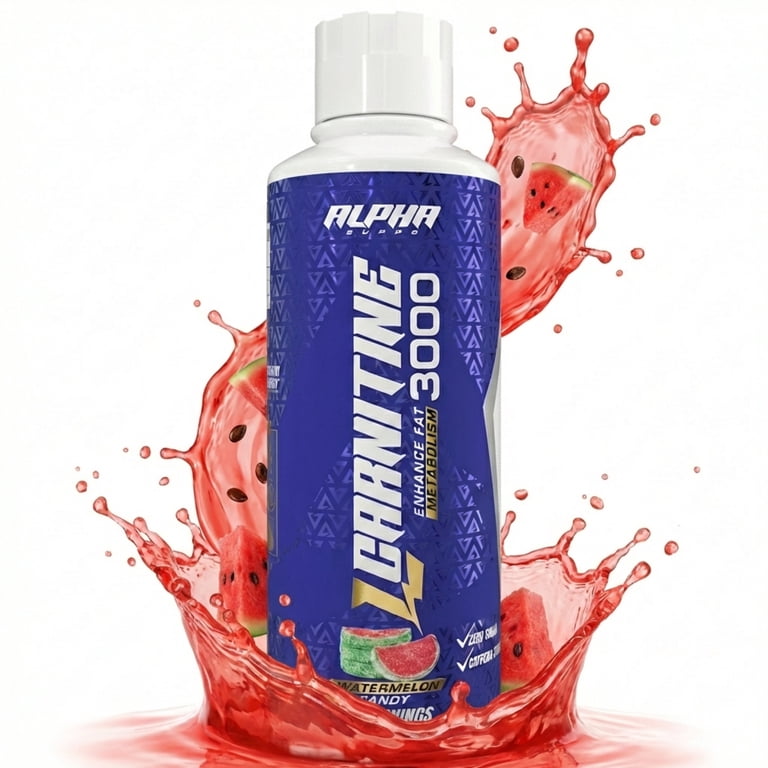 l carnitine liquid rc Alpha Supps L Carnitine 3000, Watermelon Candy