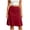 Wine, variant on Squevariel Women's Casual Skirt Stretch Basic Skirt High Waist Relaxed Fit A-Line Solid Skirts