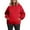 Red, variant on Tdoqot Womens Plus Size Hoodies with Pocket- Loose Fall Fashion Long Sleeve Casual Pullover Sweatshirt Brown Size XL-5XL