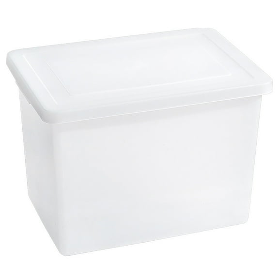 BNNG Clearance Transparent Storage Box Plastic Storage Frosted Toy Organizer Boxes Household Living Room Bedroom Closet Storage Box with Lid Organizer Clear Storage Drawers