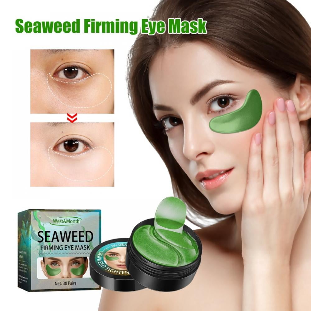 Seaweed Under Eye Mask Collagen Eye Patches Chlorella Extract Eye Gel Pads  for Undereye Dark Circles Puffy Eyes Wrinkles Crow's Feet Eye Bags  Treatment 60 Pcs - Walmart.com
