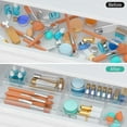 thumbnail image 4 of SUMMIT 6 Pack Clear Drawer Organizer Set, Acrylic Drawer Storage Trays, Storage Bins for Makeup, Cosmetics, Jewelries, Utensils, Gadgets, Office, 4 of 13