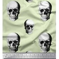 thumbnail image 1 of Soimoi Japan Crepe Satin Fabric Horror Skull Halloween Fabric Prints by Yard 42 Inch Wide, 1 of 1