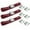 Burgandy, variant on Red Lap Bench Seat Belt Kit with Bracketry for 1979-1987 AMC Eagle Airplane 2 Point - 3 Belts