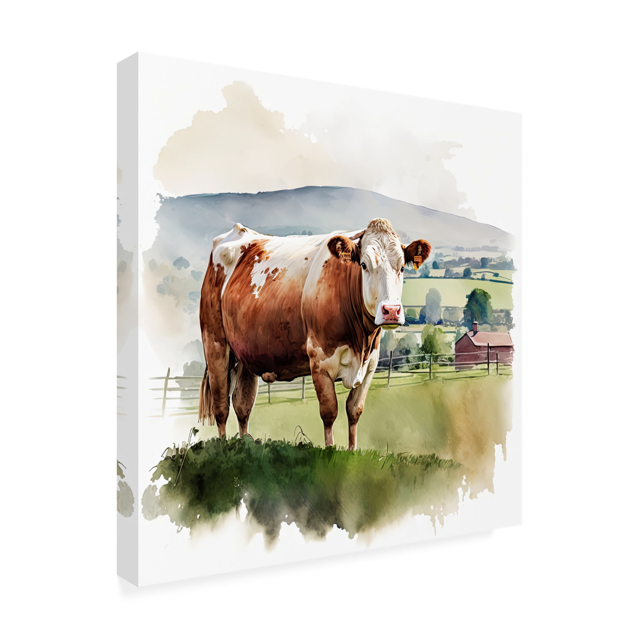 Canvas Wall Art - The Golden Valley 'Herefordshires Finest' Wall Art for Living Room, Bedroom, or Office Décor by Trademark Fine Art - 18 x 18 Inches
