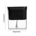 thumbnail image 3 of Transparent Self-Watering Planter Pot | Automatic Water Absorption Plant Container | Square Plastic Flowerpot with Drainage | Indoor Outdoor Decor | 1 Piece | Home Garden Balcony Tabletop, 3 of 7