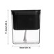 thumbnail image 3 of Maceta cuadrada transparente de autoriego | Jardinera automática de plástico absorbente de agua | Contenedor moderno interior para cactus de suculentas | Drenaje integrado | 1 pieza, 3 of 7