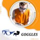 thumbnail image 3 of Minnieouse Gafas multifuncionales para deportes y actividades al aire libre Gafas deportivas Gafas de seguridad Gafas de seguridad ajustables Cadenas y cordones para anteojos Azul transparente, 3 of 6