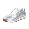 thumbnail image 3 of Willtoo Women's Slip on Sneakers Fashionable Contrast Orthopedic Sneakers Casual Mesh Lace Up Walking Sports Tennic Shoes for Walking, Commuting and Everyday Wear, 3 of 5