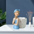 thumbnail image 4 of Figuras de niña adorables para guardar lápices, para armarios, tocador y mesita de noche. Azul, 4 of 7