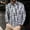 Gray, variant on Zylanna Men's Long Sleeve Polo Shirts with Chest Pocket, Turndown Collar Printed Slim Fit Spring Fall Casual Pullover Tops for Man Navy