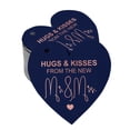 thumbnail image 1 of Inkdotpot 100 Pack Real Rose Gold Foil Paper Tag Hugs & Kisses From The Wedding Favor Hang Tag, 1 of 6