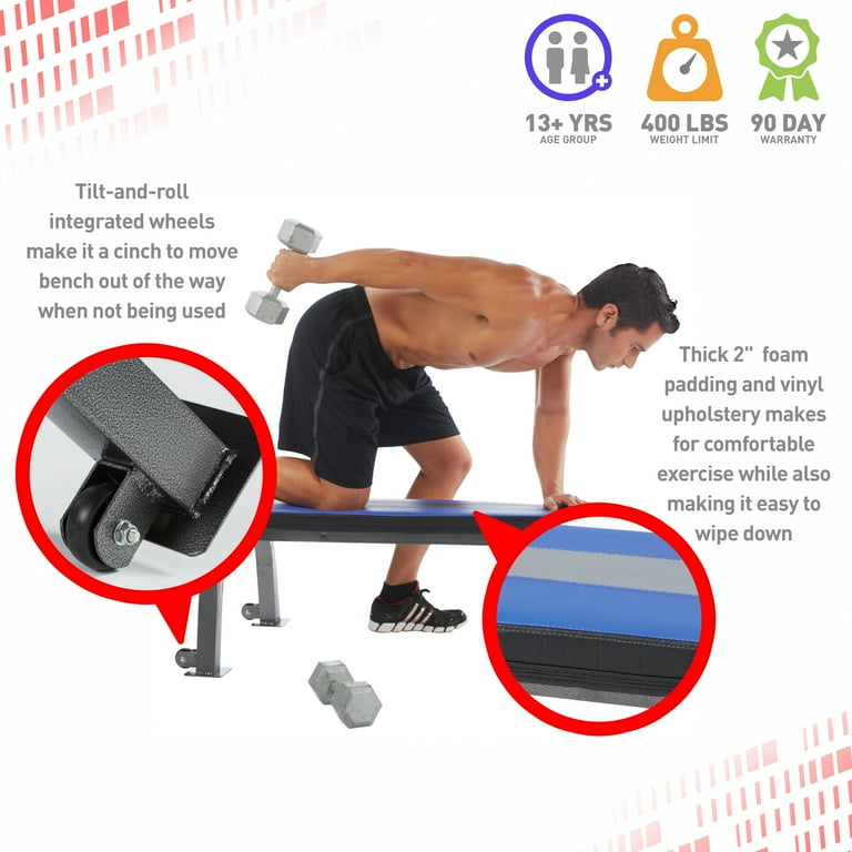 Pure fitness flat weight bench hotsell