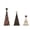 Brown, variant on 3 Piece Wooden Christmas Tree Set, Vintage Paint Tabletop Decorations, Solid Wood Holiday Ornaments for Storefront Mantel Dining Table, Farmhouse Home Accent