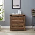 thumbnail image 2 of Walker Edison Farmhouse 2-Drawer File Cabinet, White Oak, 2 of 11