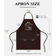thumbnail image 3 of sidao Baking Baker Apron for Women Mens Sourdough Bread Lover Gift Waterproof Bib for BBQ Kitchen Apron with 2 Pockets, 3 of 5