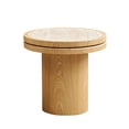 thumbnail image 3 of Kevinplus 20 Inch Round MDF Side Table Sintered Stone Tabletop for Living Room Bedroom,Natural, 3 of 10