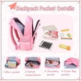 thumbnail image 5 of Bolsas escolares para niñas, 2 unidades de mochila elemental, A27#2pcs Negro, 2Pcs BagSet L, Computadora portátil, 5 of 5