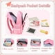 thumbnail image 5 of Mochila escolar VIDOSCLA Princess Bowknot para niñas de nylon, 5 of 7