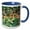 Blue/White, variant on 3drose, Multicolor Girly Pink Luxury Elegant Mermaid Scales Glitter, 15oz Mug