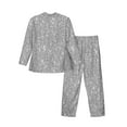 thumbnail image 2 of Bingfone Men'S Pajama Set 2 Piece Loungewear Pjs, Long Sleeve With Pajama Pants-Glittersilver, 2 of 9