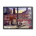 thumbnail image 4 of Stupell Industries Quirky Canyon Diner Surreal Scenery Postcards Table Framed Wall Art, 30 x 24, Design by Jadei Graphics, 4 of 5