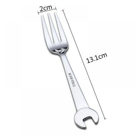 

Creative Stainless Steel Spoon and Fork Tableware Tool Shovel / Wrench Shape