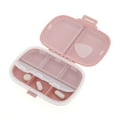 thumbnail image 2 of Unique Bargains 1 Pc 8 Grids Double Layer Pill Box for Travel Pink, 2 of 6