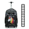thumbnail image 2 of Tilami Rolling Backpack 19 inch with Lunch Bag Wheeled Roller Backpack for Boys and Girls, 2 of 7