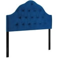 thumbnail image 2 of Modway Sovereign Queen Diamond Tufted Performance Velvet Headboard in Navy, 2 of 7