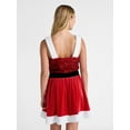 thumbnail image 3 of No Boundaries Santa Claus Skater Dress, Women’s, 3 of 5