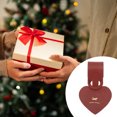 thumbnail image 4 of Unique Bargains 1 Pc Heart Shape Luggage Tag for Travelling Wine Red Polyurethane, 4 of 5