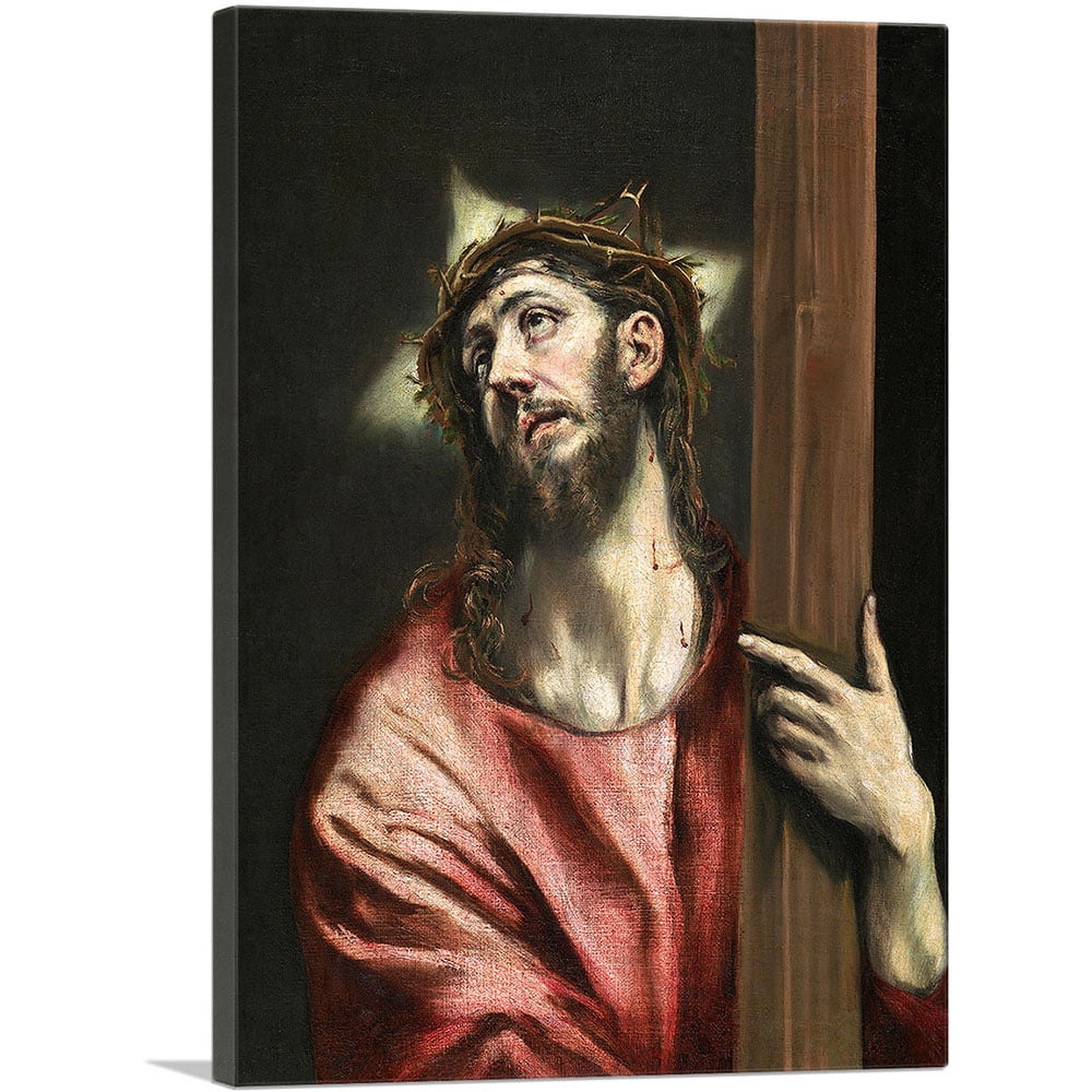 ARTCANVAS Christ with the Cross 1587 Canvas Art Print by El Greco ...