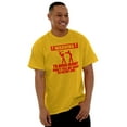 thumbnail image 3 of Warning To Avoid Injury Funny Cartoon Men's Graphic T Shirt Tees Brisco Brands X, 3 of 6
