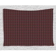 thumbnail image 1 of Abstract Tapestry, Seasonal Pattern with Leaves and Nuts Autumn Nature Themed Classical, Wall Hanging for Bedroom Living Room Dorm Decor, 80W X 60L Inches, Plum Jade Green Orange, by Ambesonne, 1 of 2