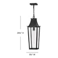 thumbnail image 2 of 28892BK Hinkley Lighting Georgetown - 12W 1 LED Outdoor Large Hanging Lantern-24.5 Inch Tall and 8.5 Inch Wide-Black Finish, 2 of 8