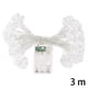 thumbnail image 3 of Injueey Copo de nieve Cadena de luz Boda Fiesta de Navidad Decoración Lámpara Tira Festivo Decorativo Iluminación Accesorios para jardín Iluminación navideña Blanco Cálido 3 Metros, 3 of 6